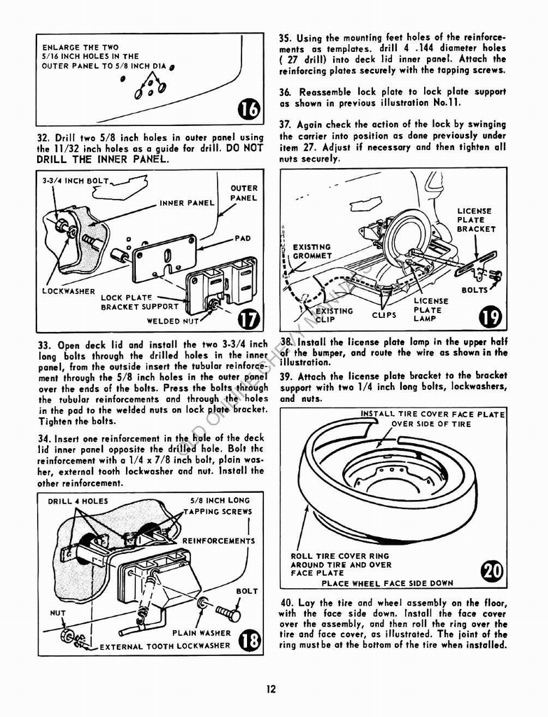 1955 Chevrolet Accessories Manual Page 24